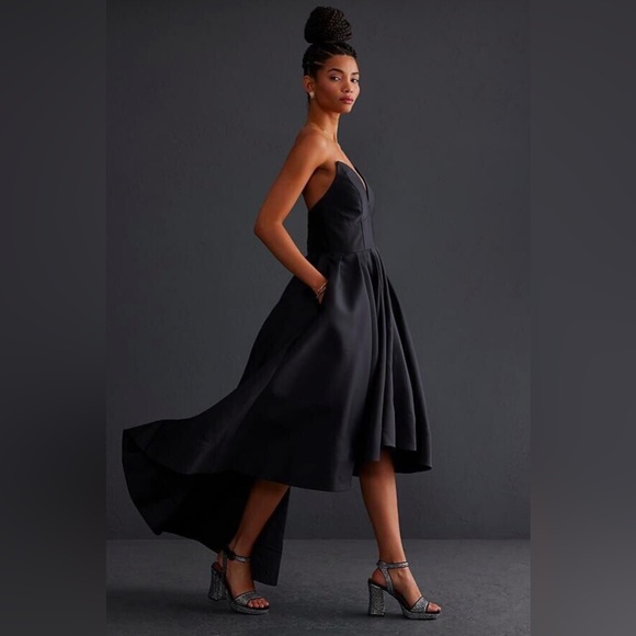 Hutch Black Strapless Sweetheart Cocktail Dress - Picture 2 of 5